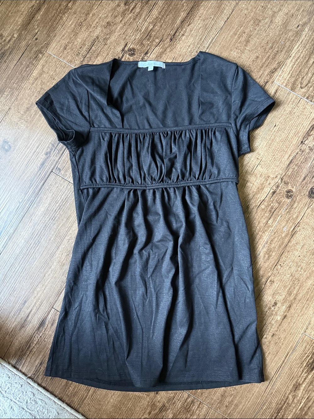 Charlotte Russe y2K Black Babydoll Blouse
